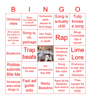 Untitled VIOLENCE Bingo Card
