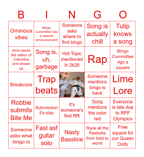 Untitled VIOLENCE Bingo Card