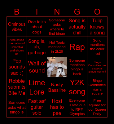 Untitled VIOLENCE Bingo Card