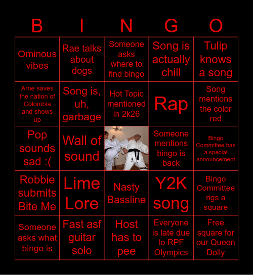Untitled VIOLENCE Bingo Card