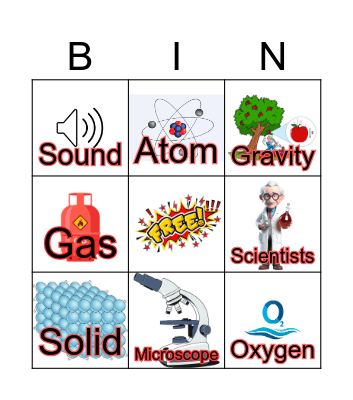 Science Bingo Card