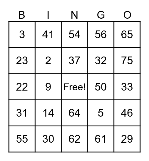 RIVERS OF LUFE CHURCH Bingo Card