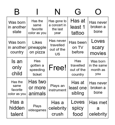 ASAP Vet Bingo! (Find Someone Who...) Bingo Card