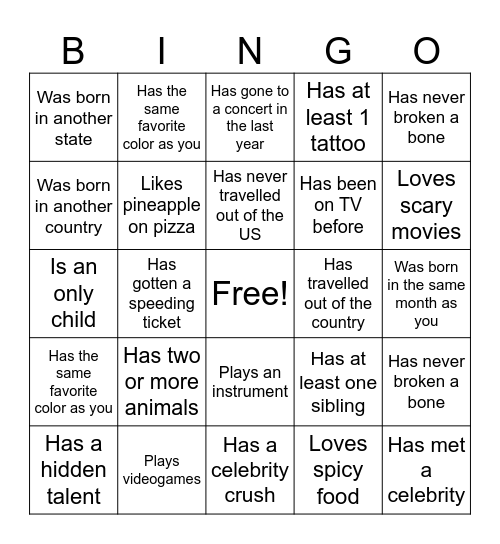 ASAP Vet Bingo! (Find Someone Who...) Bingo Card