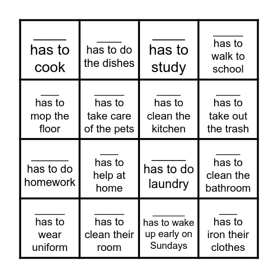 BINGO Card