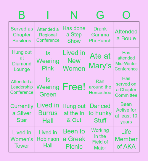 TNTCAI-40th AKAVERSARY Bingo Card
