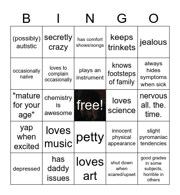 Wylan Van Eck Kinnie Bingo Card