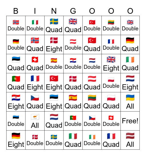 ZAGREB ROWING Bingo Card
