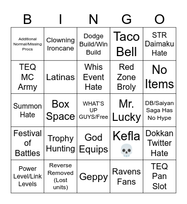 DaTruth Bingo Card