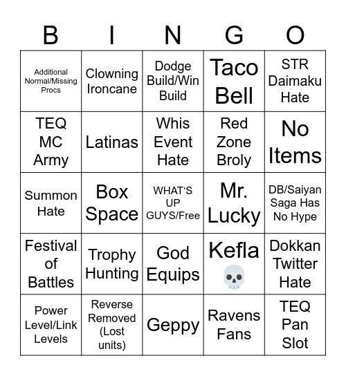 DaTruth Bingo Card