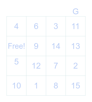 Bingo Card