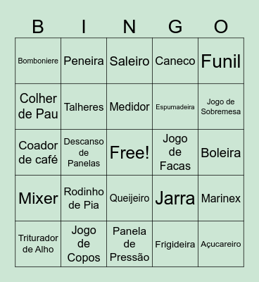 Chá da Larissa Bingo Card