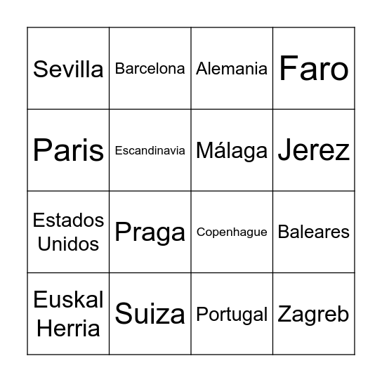 Mira, alquile un coche en Bingo Card