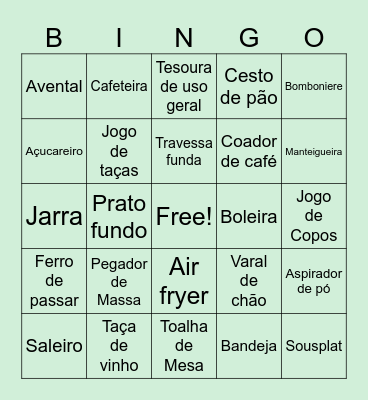 Chá de Panela Larissa Bingo Card