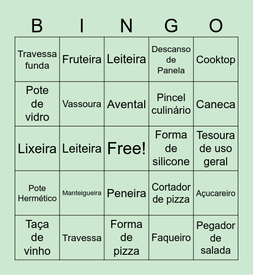 Chá de Panela Larissa Bingo Card