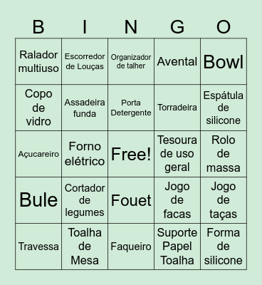 Chá de Panela Larissa Bingo Card