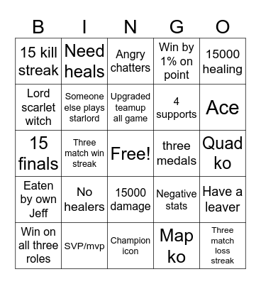 Cheese rivals dih Bingo Card
