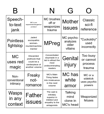 OstensibleMmamall bingo Card