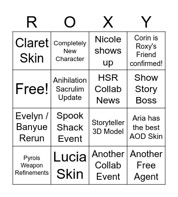 3.2 Predictions Bingo Card