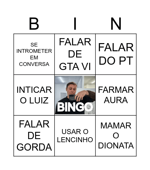 BINGO SEXTA-FEIRA Bingo Card