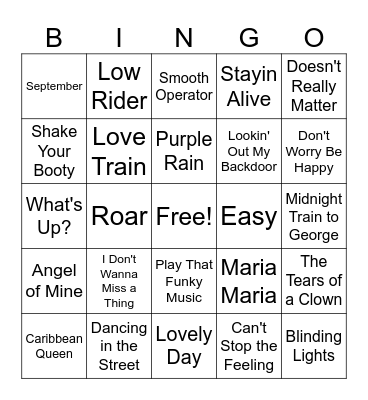TRUSIC BINGO Card