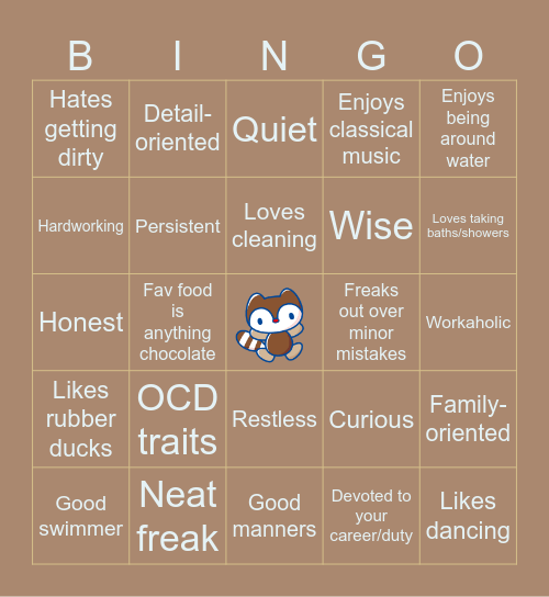 TAOHK&I Kinnies - Landry Bingo Card