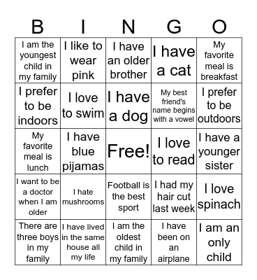 Icebreaker BINGO Card