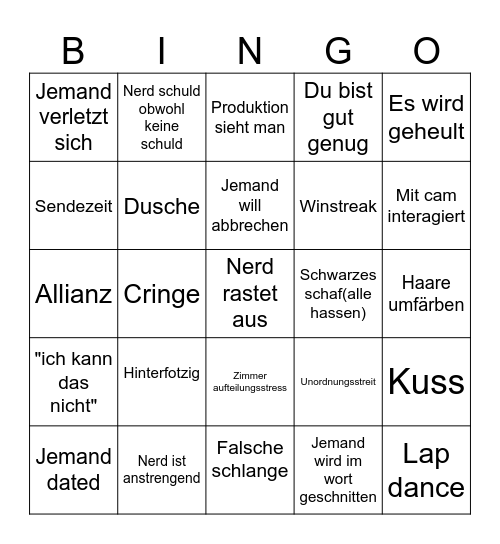 BatN Bingo Card