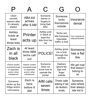 Bingo Card