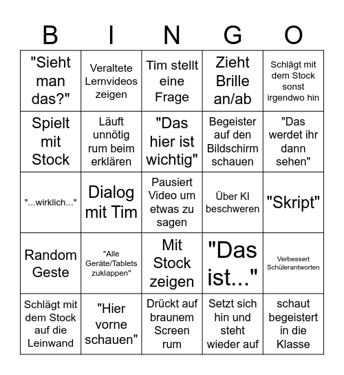 Manuel Kobelt Bingo Card