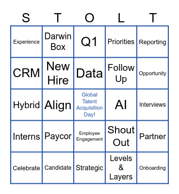 Talent Acquisition BINGO Card