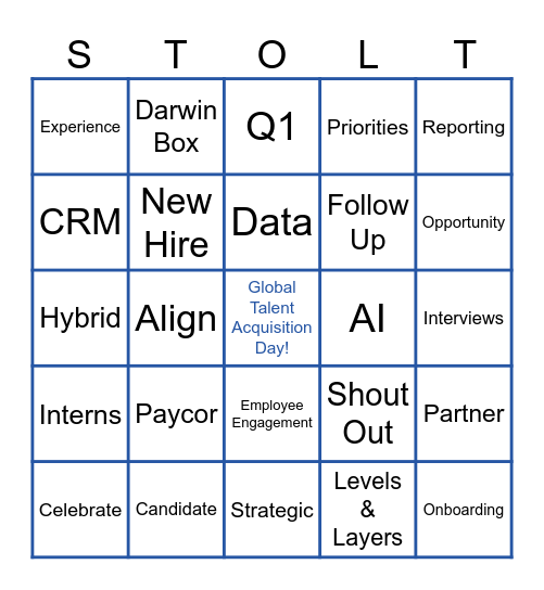 Talent Acquisition BINGO Card