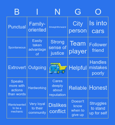 TAOHK&I Kinnies - The Runabouts Bingo Card