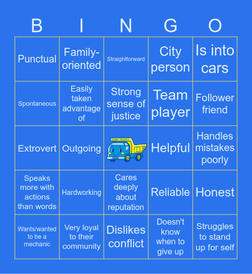 TAOHK&I Kinnies - The Runabouts Bingo Card
