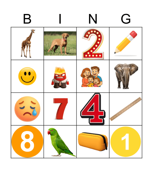 Level 1 Bingo Card