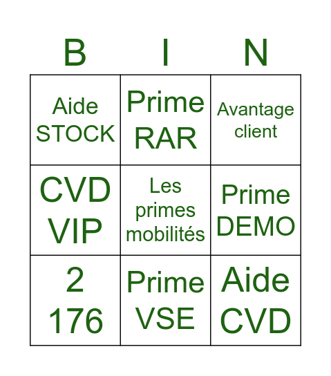 Bingo Motorrad Bingo Card