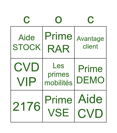 Bingo Motorrad Bingo Card