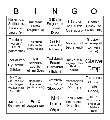 HICYM T6 Bingo Card