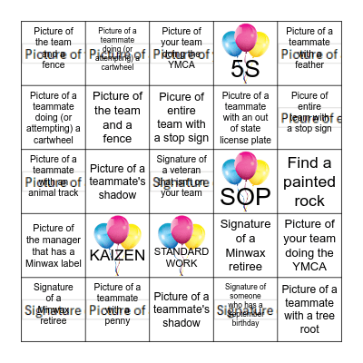 CI SCAVENGER HUNT Bingo Card