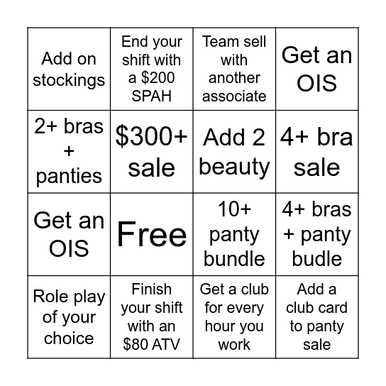Weekly back to school Bingo Card