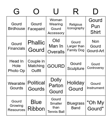 Gourd Festival 2026 Bingo Card