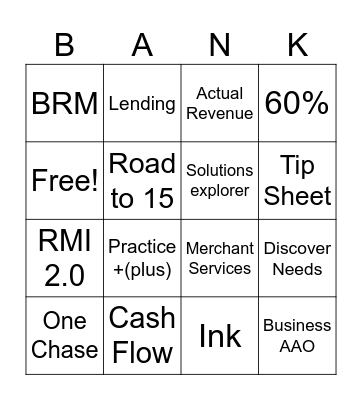 Banko Bingo Card