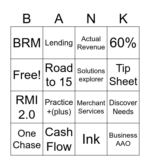 Banko Bingo Card