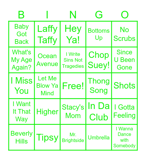 4 Years of KenzLIT Music Bingo Card