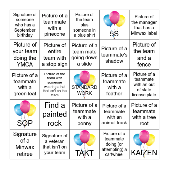 CI SCAVENGER HUNT Bingo Card