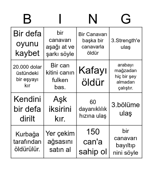 REPO Bingo Card