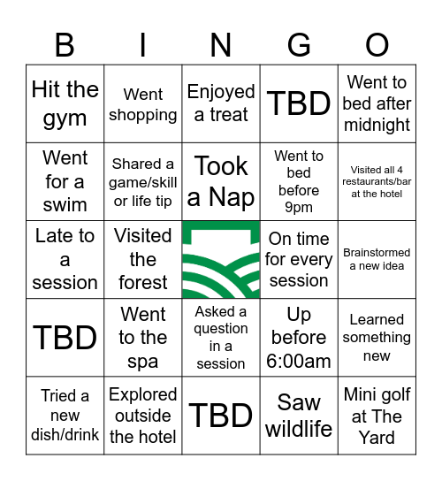 Fika Bingo Card