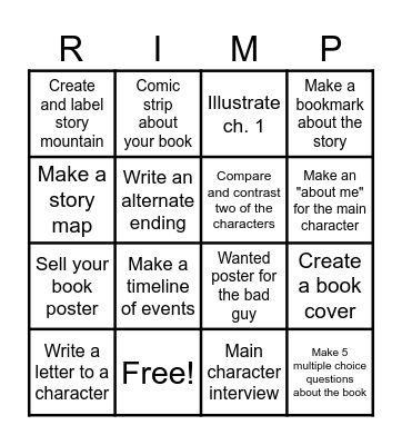 RIMP BINGO Card