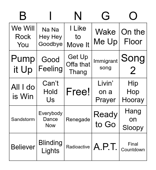 Football Bingo26 Bingo Card
