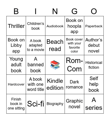 Book Bingo Card